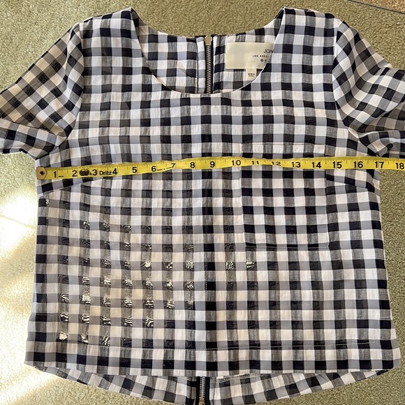 JOA Gingham Top - Picture 6 of 12